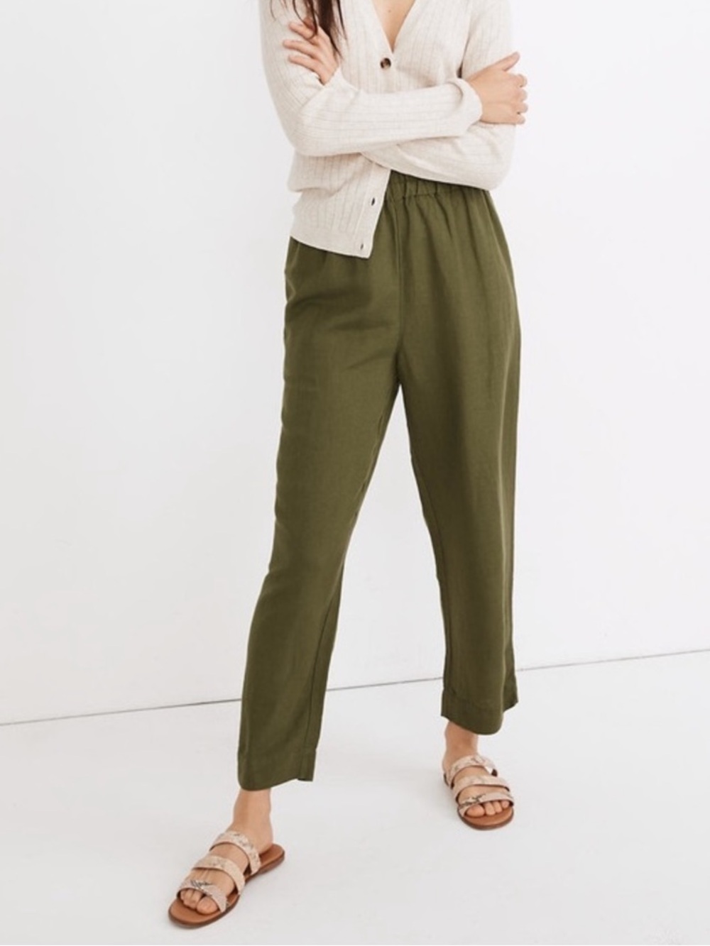 Madewell Huston Pull-On Crop Pants